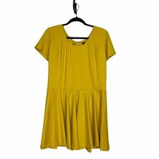 gb X Amanda Uprichard Fit&Flare Dress Mustard 1X