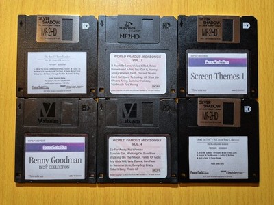 Vintage Midi Song Dateien Diskette Konvolut für Keyboarder 