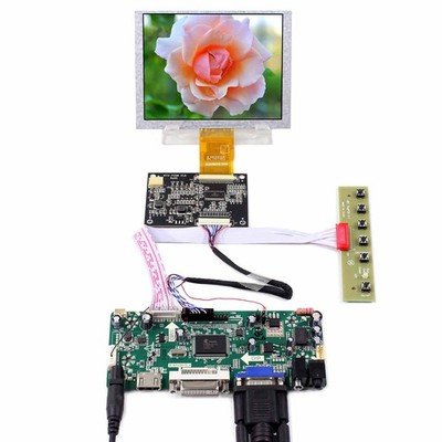 H/D DVI VGA AUDIO Controller Board , 5 Inch ZJ050NA-08C 640X480 LVDS LCD Screen