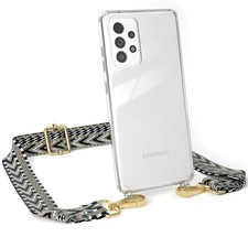 Handykette für Samsung Galaxy A52 / 5G / A52s 5G Boho Hülle Band Grün / Schwarz
