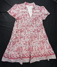 Anthropologie Georgina Tiered Shirt Dress Womens Small