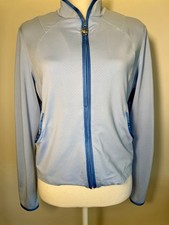 Tail Women's Blue Golf Tennis Jacket Size M  W/ Pockets Full Zip Long Sleeve
