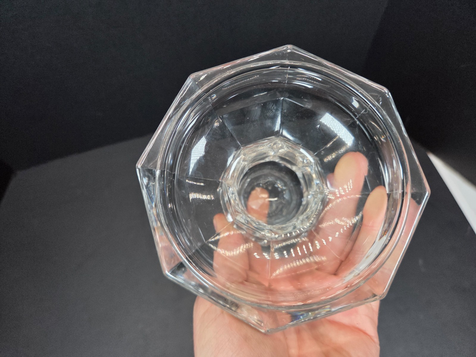 RARE Heisey #429 Flat panel crushed fruit Cover Lid Flat faceted