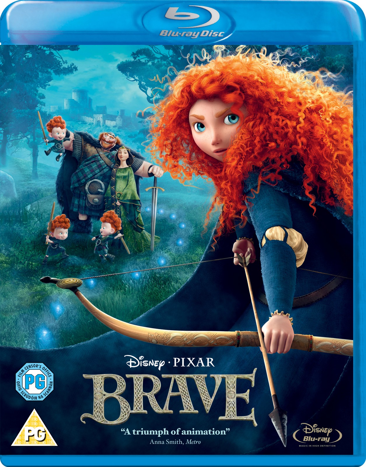 Brave (Blu-ray) Kelly Macdonald Billy Connolly Emma Thompson Mark Andrews