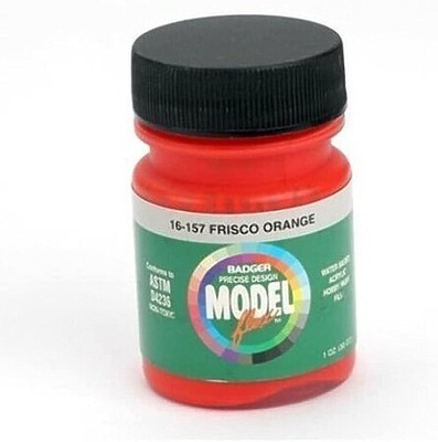 Badger Modelflex Railroad Color Frisco Orange 1oz. Bottle - Model Airbrush