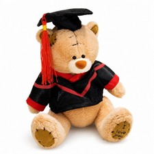 Graduation Teddy Bear Compact Stuffed Doll with Graduation Cap Cuddly