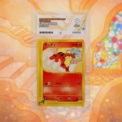 ACE 9 Growlithe 015/092 The Town on No Map Pokemon 1st Edition Japanese
