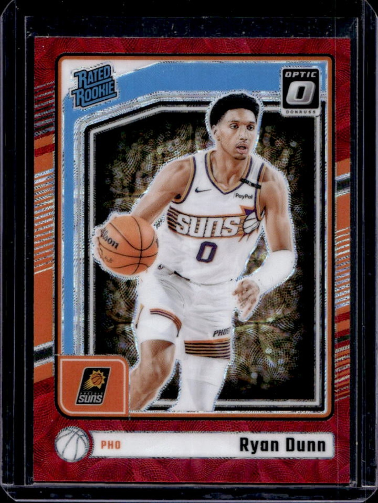 2024-25 Donruss Optic Ryan Dunn Rated Rookie Red International RC #279 Suns