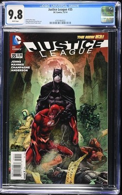 Justice League #35 (2014) CGC 9.8 NM/MT Amazo Virus DC