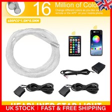 600x Twinkle Fiber Optic Car Headliner Star Lights Roof Ceiling Light App Remote
