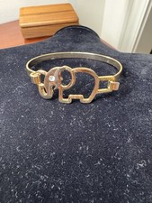 Elephant Lovers, Here’s Your Goldtone Bracelet