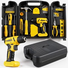 101 Pcs 8V Cordless Drill and Tool Set,USB-C Rechargeable Power Tool Kit with Br