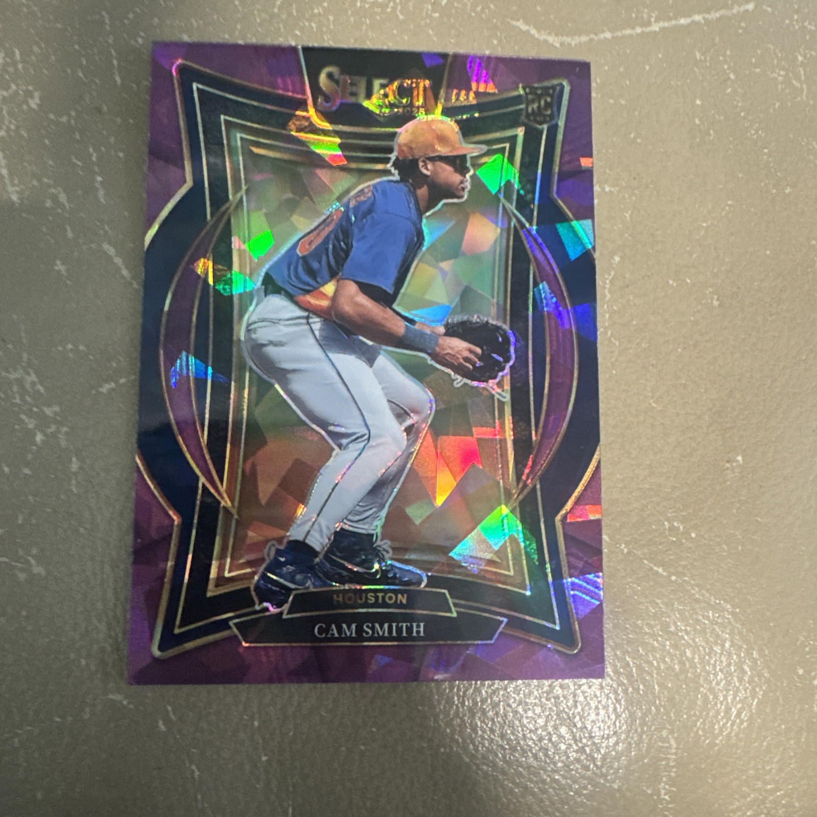 2025 panini select baseball #46 Cam Smith RC Purple Cracked Ice Prizm /175