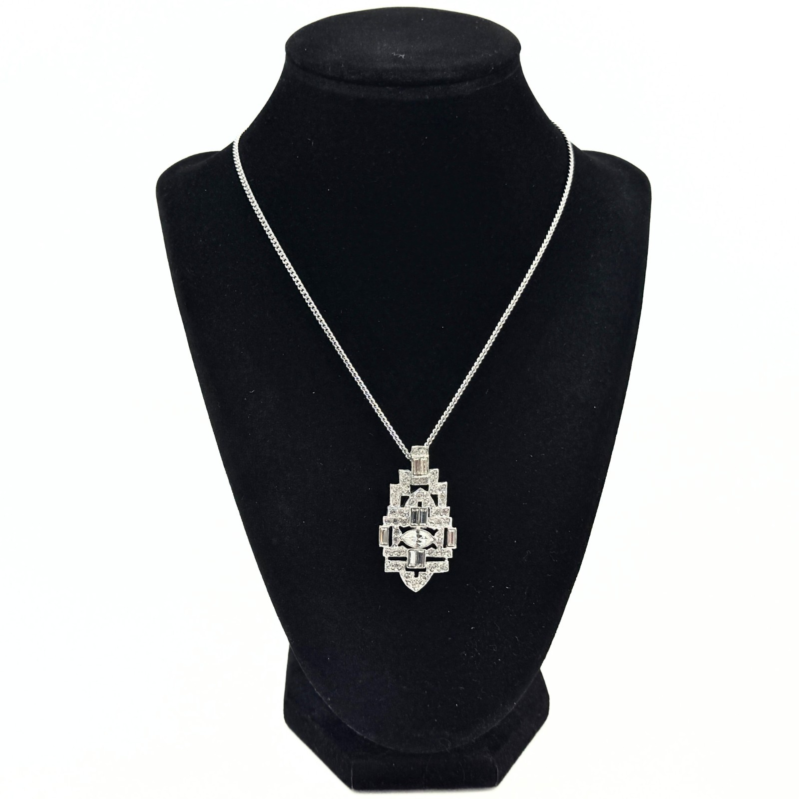 Kenneth Jay Lane Designer Signed Art Deco Style C… - image 2