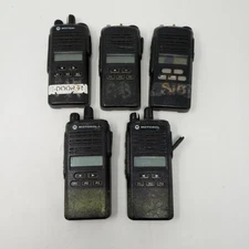 Lot Of 5 Motorola CP185 Walkie Talkie Radios FOR PARTS OR REPAIR