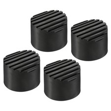4Pcs 72mm ID Rubber Telescopic Ladder Non-Slip Feet Mat Pad Cover Cushion Black