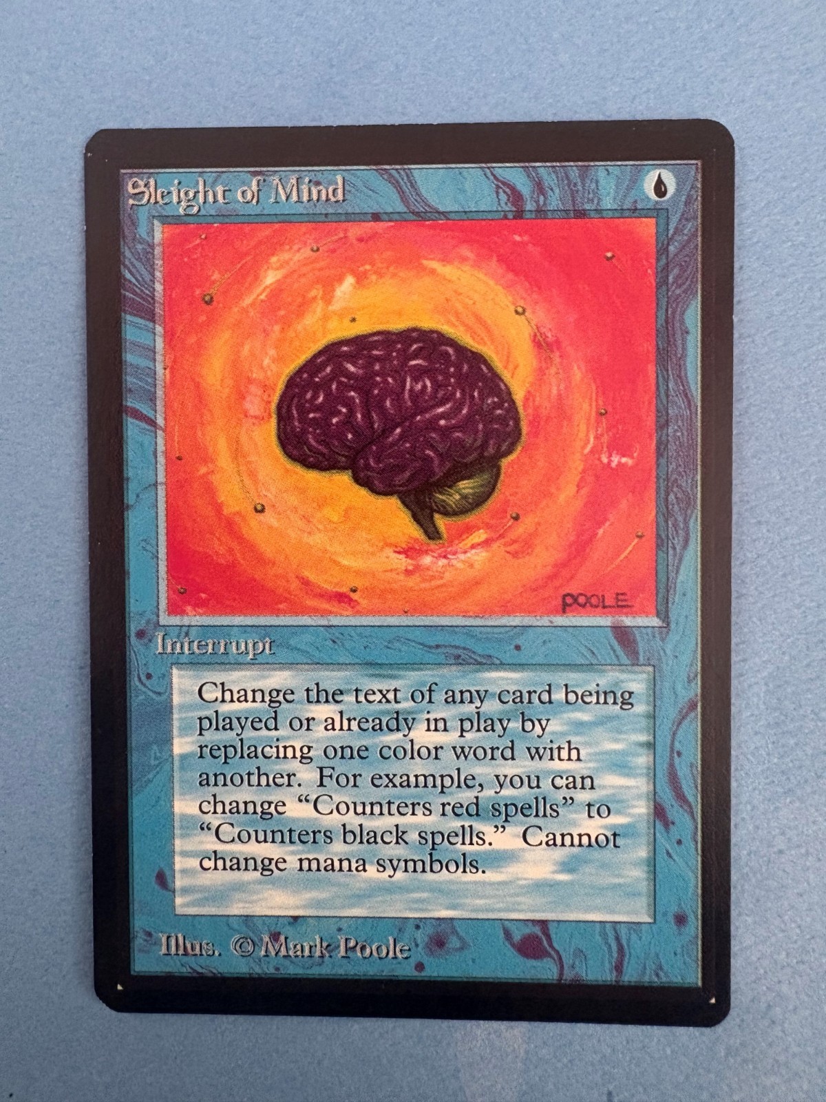 MTG Beta Edition, Sleight of  Mind! 1993 Vintage Magic! GORGEOUS!