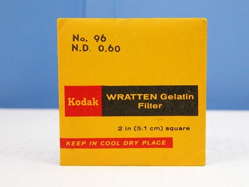 Kodak WRATTEN FILTER 96 ND 0.60 2X2"  Neutral Density