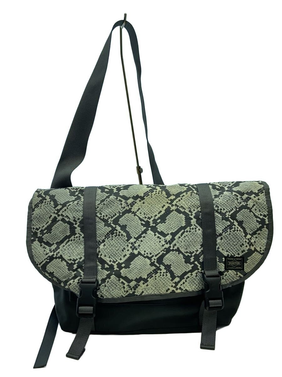 HEAD PORTER Python Pattern Shoulder Bag GRY - image 1