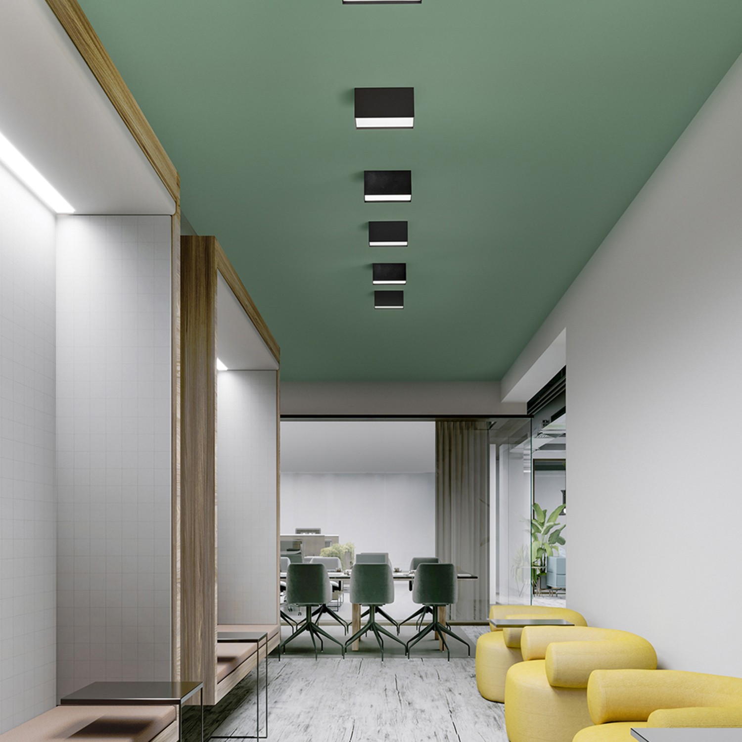 Plafoniera Metallo Nero LED 20W Tric - Soluzione Pratica e Moderna - 2