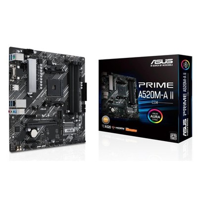 Asus PRIME A520M-A II/CSM Sockel Am4/A520/Ddr4/S-Ata 600/Micro Atx
