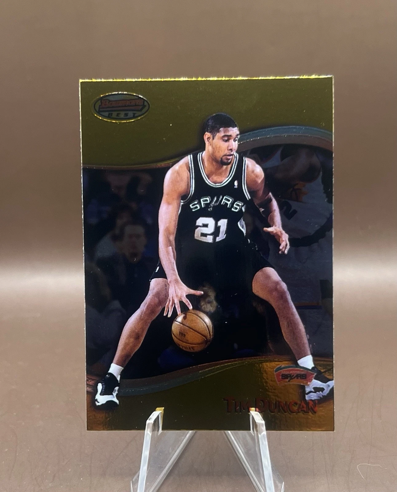 1998-99 Bowman's Best - #50 Tim Duncan Spurs HOF