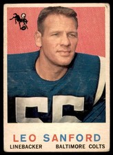 1959 Topps #149 LEO SANFORD  Baltimore Colts  VG+