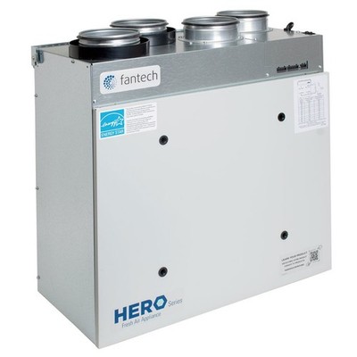 Fantech HERO  120H Fresh Air HRV Top duct , 120 CFM , ENERGY STAR 