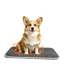 Self Warming Dog Bed Mats for Medium Large Pet, 27.5" X19" 27.5 19inch Grey