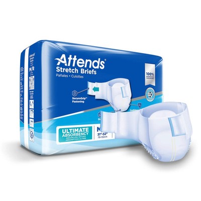Attends Stretch Briefs, Ultimate Absorbency