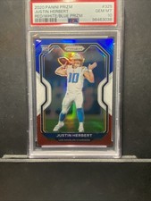 2020 Panini Prizm - Rookie Justin Herbert #325 Red White & Blue Prizm (RC)