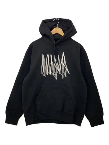 Felpa Supreme con cappuccio M cotone nero usata