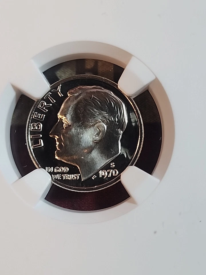 1970-S NGC PF68 10C ROOSEVELT DIME PORTRAIT LABEL - Image 3 of 4