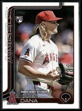 Caden Dana 2025 Topps Update #US187 Los Angeles Angels