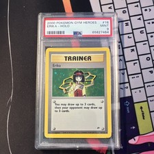 Pokémon Erika 16/132 Gym Heroes Holo Rare Trainer Unlimited PSA 9 on eBay