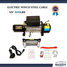 8000lbs 4wd 12v 3600kgs Electric Winch Towing Truck Steel Rope Off Road