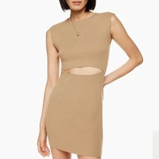Aritzia - Wilfred Free - Cut-out Knit Mini Dress