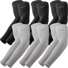 6 Pairs Arm Sleeves for Men Women  UPF 50 Cooling UV Sun Protection  Sports Co