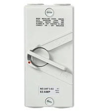 Enclosed Motor Disconnect Switch 63A 440V 3 Pole, IP65 Waterproof Heavy Duty ...