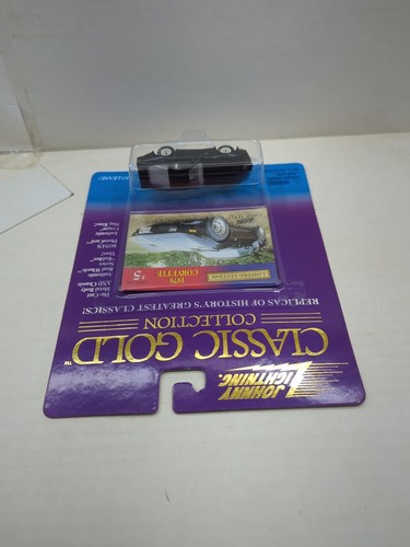 Modèle Réduit Johnny Lightning Chevrolet Corvette 1979 Bleu Foncé - 1:64 - Or Classique - Occasion