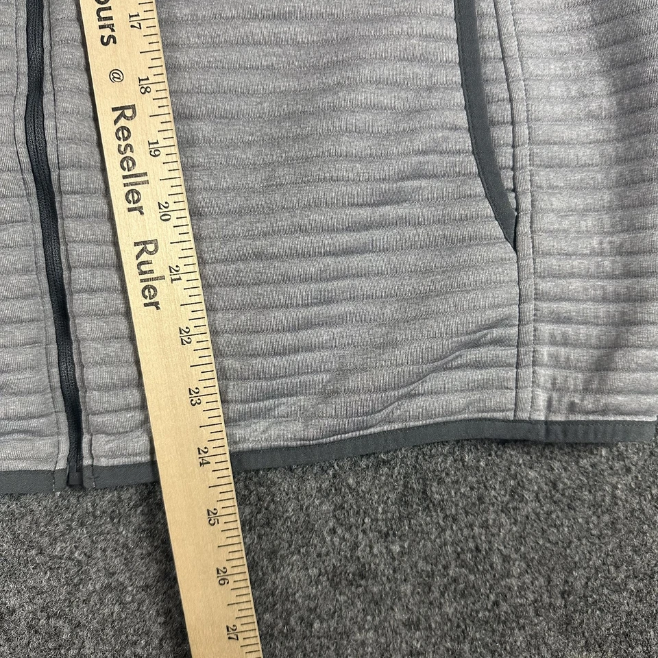 LL Bean Chaqueta Mujer Grande Gris Con Capucha Cremallera Completa Rejilla Polar Pullover Exterior Foto 2 de 4