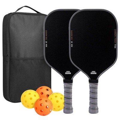 Pickleball Schläger Carbon 16 mm Griff rutschfest USAPA konform DE.