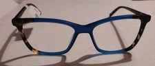 B.e Bio Eyes Eyeglass Frames TULIP BE256 BE 256 Women's Blue Tortoise 55 17 145