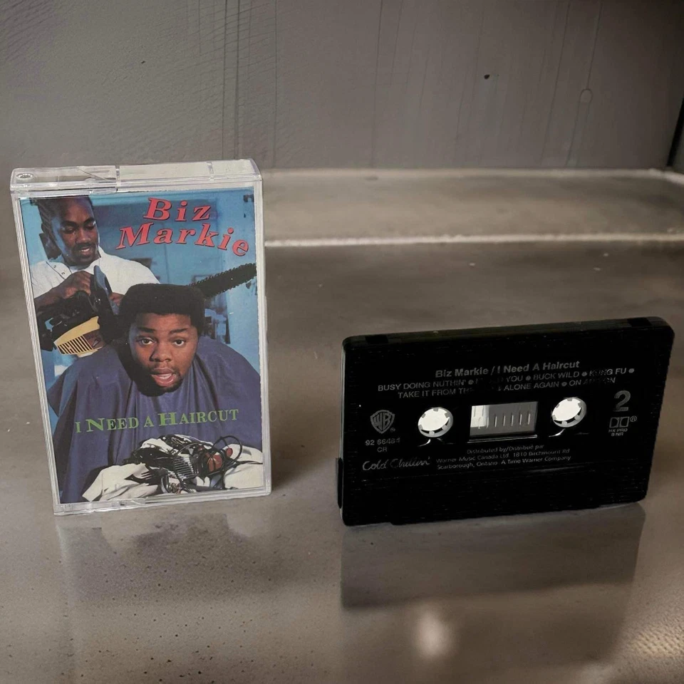 •BIZ MARKIE ~ I NEED A HAIRCUT• (1991 OG PRESSING) (CASSETTE TAPE) (2) - Image 3 of 4