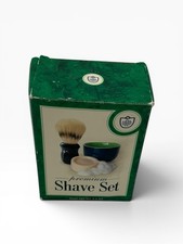 Shave Set Van Der Hagen Premium 2.5 oz. Soap, Bowl, Brush NOB