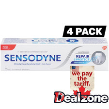 4x Sensodyne Repair  Protect NOVAMIN Whitening Daily Repair Toothpaste 75ml