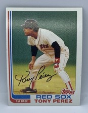 1982 Topps Baseball Tony Perez Red Sox #255 HOF NM/MT or Better From Vending Box