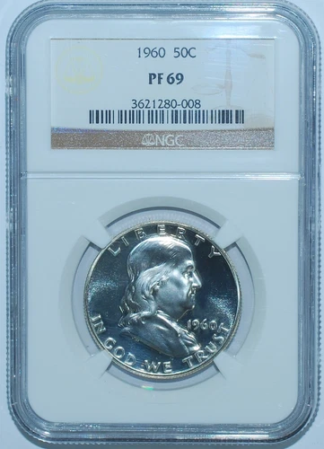 1960 NGC PR69 Proof Strike Franklin Half Dollar