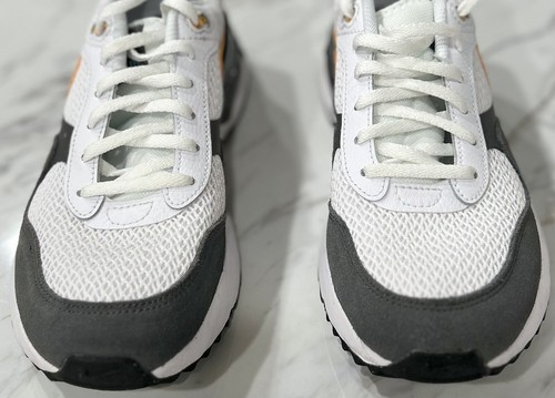 NIKE AIR MAX SYSTM Grey/White DQ0284-104 Grade-School Size 6.5Y Lace-Up NIB - Picture 4 of 10