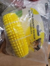 CORN SHAPED SQUEAK DOG TOOTHBRUSH-Toothbrush for Cleaning Teeth